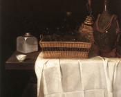 Still Life With Glasses And Bottles - 塞巴斯蒂安·斯托斯科夫